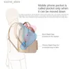 DIAPER Väskor Pink Series Baby Bag USB Diaper Bag Waterproof Mommy Bag Ryggsäck för resor Moderskapsväskan Färgglada stora 2021L240305