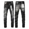 jeans violets pour hommes jeans de créateur jeans slim fit vêtements jeans designer jean pantalon skinny hommes femmes imprimé panthère longue broderie de coton distrressed hip hop