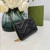 10A Marmont Wallets Holders Top Quality Designer Bag Leather Wallet OPHIDIA Continental Zip Holder Business Cardholder Coin Purse Key Pouch Passport Cover Short