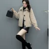 Fur 2023 Leather and Fur Integrated Lamb Fur Coat for Women Autumn and Winter Wear Large Size Fashionable Casual Slim Stylish Coat