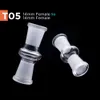 Hookahs Glass Adapter Drop Down Water Pipes Adapter Male Female 10mm 14mm 18mm