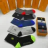 Designer meia para homens meias meias movimento algodão cor sólida clássico tornozelo respirável preto branco basquete futebol esportes meia com caixa