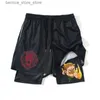 Men's Shorts Anime siedem śmiertelnych grzechów Shorts Mężczyźni Szybki sucha 2 w 1 Performance Sport Shorts Summer Running Pants