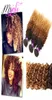 9А Перуанское девственное переплетение волос Глубокая волна Трехцветный цвет омбре Человеческие необработанные наращивание волос Уток Три шт. t1b43018872531235775