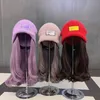 Beanie Skull Caps Curly Knit Wig Cap Korean version med ljust siden osynlig avtagbar kall cap284j