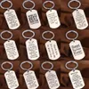 Keychains Family Love Keychain Son Dotter syster Bror Mamma Fäder Key Chain Gifts Rostfritt stål Keyring Dad Mothers Friend 2748