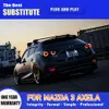 Per Mazda 3 Axela 5 porte LED Fanale posteriore Freno Retromarcia Parcheggio Luci di marcia Streamer Indicatori di direzione Fanale posteriore 13-19 Car Styling