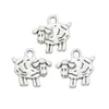 200 pçs liga animais ovelhas encantos antigo prata encantos pingente para colar jóias fazendo descobertas 16x15mm263e