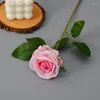 Decorative Flowers Simulated Velvet Rose Pearl Wedding Valentine's Day Wall Decoration Silk Flower Artificial Plant