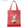 Sacos de fraldas Miki Mommy Bag CS Cartoon Big Coelho Carta Bordado Bolsa Bolsa BagL240305