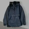 Jackor vintage svart vindbrytare jacka kvinnliga tröjor koreanska mode techwear streetwear anorak överdimensionerad harajuku stil