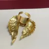 Franska vintage pärla överdriven halsband vintag metall pläterad äkta guldvinghänge örhänge ringdesigner smycken e2024-98