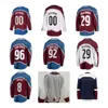 Hockeyshirt Colorado Tomas Tatar Andrew Cogliano Ross Colton Bowen Byram Fredrik Olofsson Jack Johnson Miles Wood Samuel Girard Avalanche Josh Manson