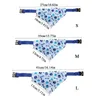 Vêtements pour chiens réglables écharpe de cou de chat collier de pansement Triangle bavoir accessoires pour animaux de compagnie de noël serviette de salive Bandana