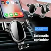 Ny 2023 uppgraderad Gravity Mount Holder Car Air Vent Clip Telefon Standfri för iPhone Samsung mer