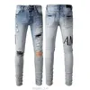 jeans de marque hommes miri jeans mode cool style denim pantalon en détresse déchiré motard broderie luxe noir bleu jean slim fit moto haute qualité tendance coton