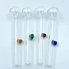 qbsomk Pyrex Glass hookahs Oil Burner Pipe tobacco Clear Color quality pipes transparent Great Tube tubes Nail tips