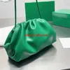 Leather Cluth Bags Botteg Veneta Pouch Bag Me Little Cloud Bun Folded Dumpling Bun Net Red Same Solid Green Blue Handheld One Shoulder Crossbody Womens Bhave logo HBFW