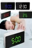 LED Digital Alarm Clock Large Electronic USB Mirror Clocks Multifunction Snooze Thermometer Display Time Night LCD Light Table Des7806788