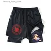 Men's Shorts Anime siedem śmiertelnych grzechów Shorts Mężczyźni Szybki sucha 2 w 1 Performance Sport Shorts Summer Running Pants