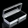 Horlogedozen Box Organizer 6 slots Container Tafeldressoir Winkeldisplay Mannen en vrouwen Premium stofdichte draagbare houder