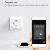 Lellki Zigbee Plug Wall Socket EU br it Jp fr il 16a Smart Adapter Power Monitoring Fjärrkontroll Alexa Tuya Home 240228