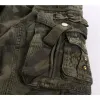 Calça masculino de combate de algodão masculino utilidade casual solto de longa comprimento de longa distância trabalha calça as calças de camuflagem tamanho 3038
