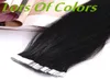 A Grade 1230039039 Silky Straight 100gpack Black Brown Blonde Mixed Ombre Color 100 Indian Human Hair Extensions Skin Wef3648022