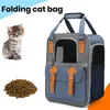 Portadores de gatos expansível mochila portátil pet transportadora para gatos cães respirável saco de viagem aventuras ao ar livre