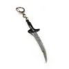 أفلام مفاتيح الأفلام Alita Battle Angel Netclacee Metal Swords Pendant Men Key Chain chain Jewelry Kids Gifts233C