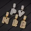 Hip Hop New Rock Sugar Zircon Necklace 26 English Letter Trendy Pendant Necklaces Instagram Fashion Design Jewelry For Women And Men Chain