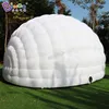 wholesale Tente gonflable blanche demi-dôme 10x10x4.5mH (33x33x15ft) directe d'usine ajouter un rideau de porte tente de camping gonflable pour la décoration d'événements de fête jouets sports