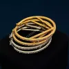 Pendientes de joyería de diseño Pendientes de aro de joyería de diseñador de moda circular chapado en oro de 5,0 cm de diámetro S Pendientes plateados