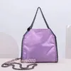 stella mccartney falabella mini tote vrouw metallic dames handtas hoogwaardige lederen schoudertassen tas met lange ketting