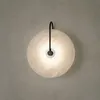 Vägg lampa sovrum sovrum studie dekorativ cirkel vägg ljus inomhus korridor vardagsrum hotell bakgrund modern konststen led vägglampa