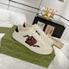 2024 Designer Hommes Femmes Casual Chaussures Ace Low Tops Baskets à vendre Chaussure de sport brodé blanc rouge noir rayures marche sneaker avec sac à poussière