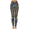 Leggings da donna Mandala estivi Pantaloni da yoga da allenamento con stampa floreale retrò sexy Push Up Collant sportivi elasticizzati Tasche Leggins estetici