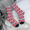 Herrstrumpor British War Union National Flag Male Mens Women Autumn Stockings Hip Hop