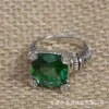 Designer David Yumans Yurma Jewelry Jade Angel Set Zircon Copper Ring Style Accessoires Ring Jewelry sans mots