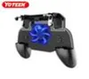 Yoteen Mobile Game Controller Grip Cooling Fan Extended Handle with Trigger Joystick for iOS Android PUBG Shooting Game3637800