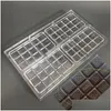 Caixas de embalagem atacado polka dot chocolate mods blister kit transparente polkadot bandeja para treliça modelo de plástico duro produto comestível dhyrt