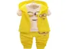 Neonate Ragazzi Minions Set di abbigliamento Bambini Nuova primavera e autunno Cartoon Cotton Suit Gilet con cappuccio T Shirt Pantaloni Abbigliamento Set8119227