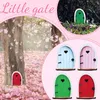 Decorazioni da giardino Porta delle fate Porte in legno Muro Prato Decorazione mistica per esterni per alberi Recinzioni Pareti