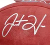 MAHOMES JUSTIN HERBERT Joe Montana Christian McCaffrey Lem Barney Joe Theismann Zach Ertz Lynn Swann Matt Cassel Mark Brunell Autographed Signed auto football ball