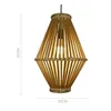 Lampade a sospensione Arturesthome Lampadario in bambù Vintage Illuminazione semplice Luci decorative per interni Lampada da soffitto a sospensione Decorazione domestica Dr Dh3Xc