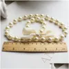 Wedding Jewelry Sets Kids Romantic Pearl Set For Children Simated Bead Necklace Bracelet Little Girls Toy Birthday Drop Delivery Dhas9