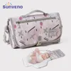 SUNVENO BABY Byte Mat Portable Foldbar Washable Waterproof Madrass Changing Pad Mats återanvändbar resepadblöja 240306