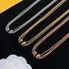 Elegant Three Layers Chain Necklace Luxury Designer Gold Silver Plated Charm Pendant Stainless Steel Chokers Fashion Women Jewerlry Wedding Gift With Box