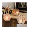 Bougeoirs Astuce Fleur Bougeoir En Verre Cristal Décoration De Mariage 2,5 Pouces De Haut Et De Calibre Livraison De Goutte De Mer Maison Jardin Maison Dhdvj