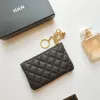 Fashion flap caviar quilted wallet Cardholder for woman mens Designer cc purse luxurys coin purses keychain leather bag key pouch DHgate woc zipper wallets lady gift